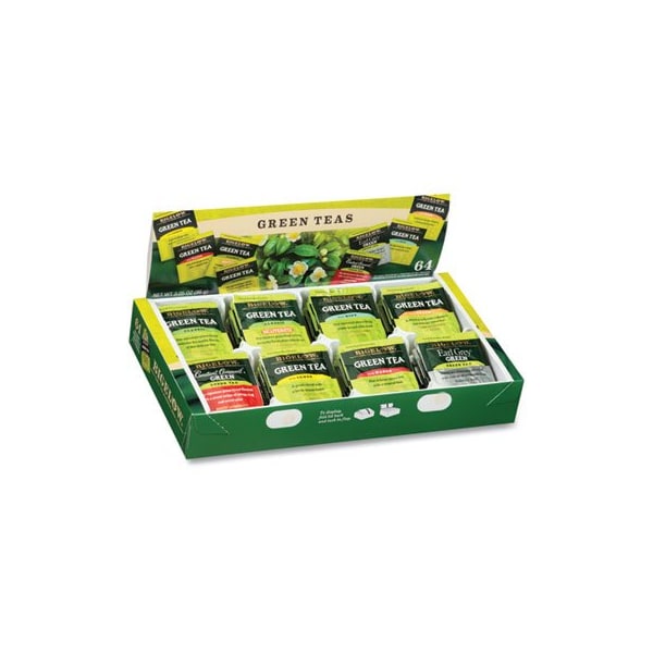 Bigelow Tea Co Bigelow, Green Tea Assortment, Individually Wrapped, Eight Flavors, 64PK 30568 - main